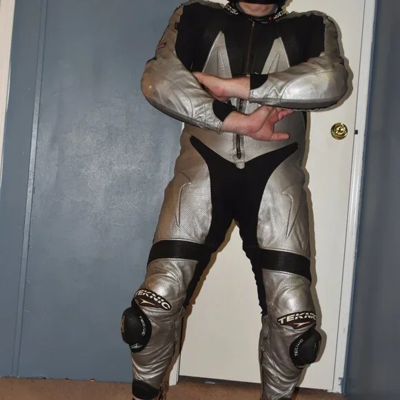 Teknic leather motorcycle suit, kangaroo hide, size US 44 - Picture 9 of 16